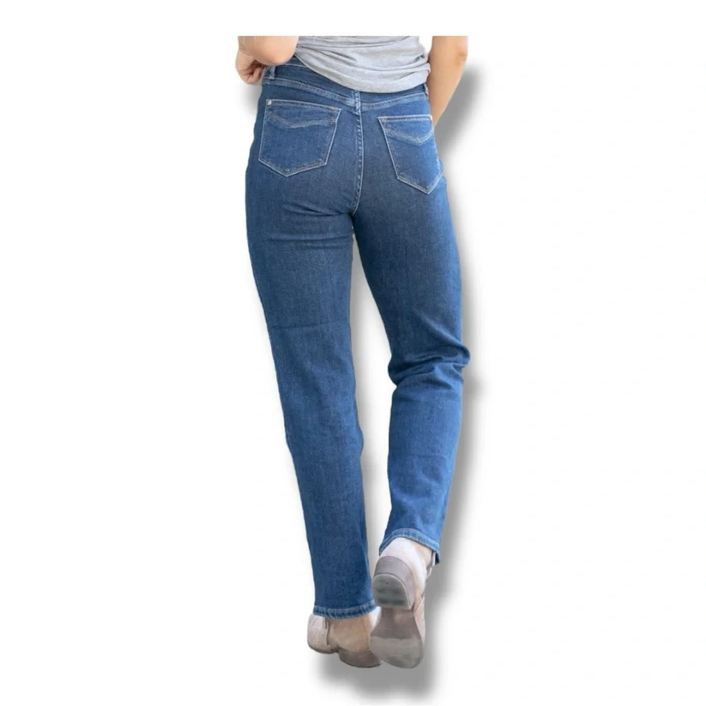 Judy Blue Straight Fit Blue Denim Jeans High Rise JB88575-DK Women’s Size 32 - Picture 14 of 14